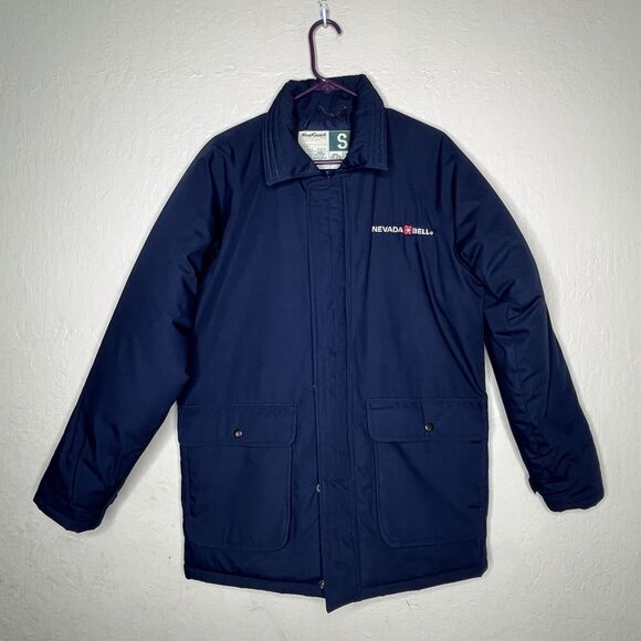 Vintage Wearguard NEVADA BELL Blue Waterproof Jacket Men's Size Small - Picture 1 of 12